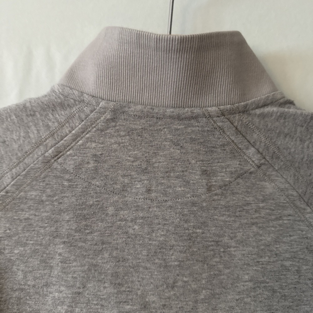 Rhone Heritage Midweight Sweatshirt Mens Medium Gray 1/4 Zip Pullover - Picture 8 of 16